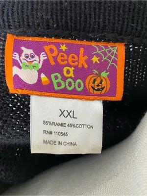 VINTAGE PEEK A BOO Sequin Pumpkin Sweater thumbnail 5