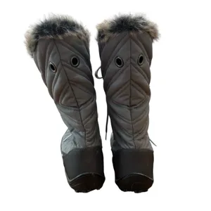 Columbia Women's Waterproof Winter Snow Boots‎ Faux Fur Lined Gray Size 10 thumbnail 8