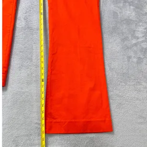 Gap Perfect Khaki Pants Womens 04R Lava Orange Flare Stretch‎ Chino Retro Bright thumbnail 10