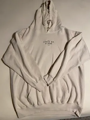 Cream Hoodie Tan Size L thumbnail 1