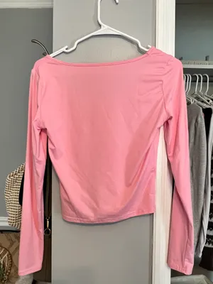 Scrunched Pink Long Sleeve  thumbnail 2
