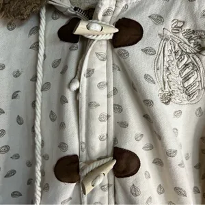 Billabong Vintage Wood Toggle‎ Leaves Zip Up Sweater thumbnail 4
