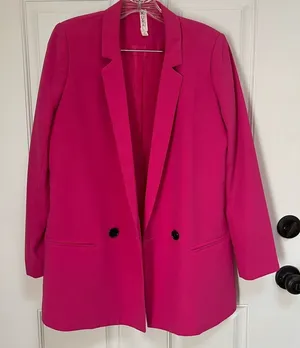 Mural size XS oversized pink blazer‎ thumbnail 1