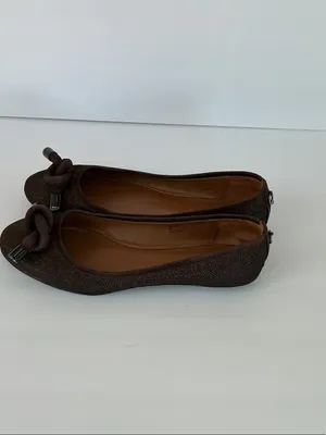 Donald J. Pliner Dark Brown Knot Toe Ballet Flats thumbnail 4