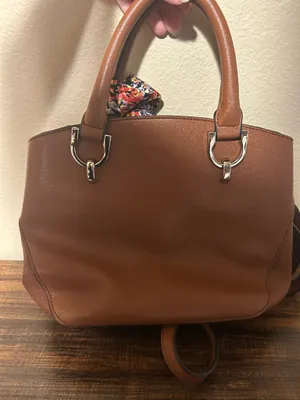 London Fog Brown Satchel Caramel thumbnail 2