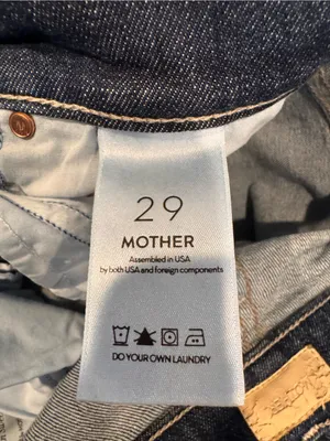 MOTHER The Insider Crop Step Fray Jeans - Dark Wash 29 thumbnail 8