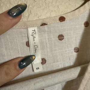 Rylee + Cru Polka Dot Button‎ Midi Dress Size XS Cotton Cottage thumbnail 3