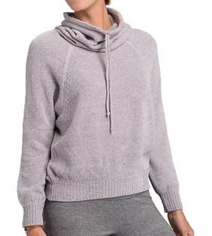 Prana Auberon Cowl‎ Neck Sweater Womens Small Grey Purple Long Sleeve Pullover thumbnail 1