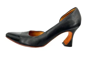 John Fluevog Earhart D'Orsay Pump Black Size 7.5 thumbnail 1
