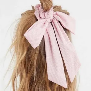 New Urban Outfitters Pink Gingham Bow Hair Scrunchie thumbnail 3