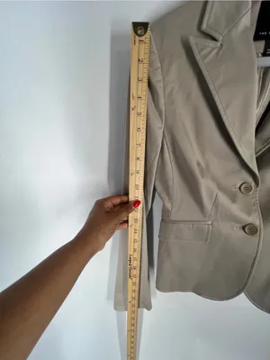 The‎ Limited Tan Stretch Cotton Fitted Blazer Size 2 thumbnail 11
