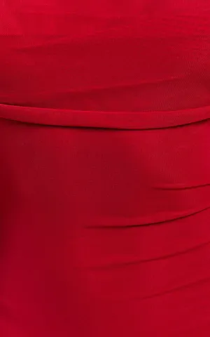 New Showpo Diamond Bethanie Maxi Dress Off Shoulder Mesh Dress MSRP $129 thumbnail 6