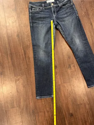 Buckle BKE Jeans Women's Blue Denim Harper Skinny Pants Size 33 33x30 Dark Wash thumbnail 4