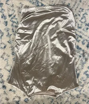 Abercrombie gold metallic velvet top thumbnail 1