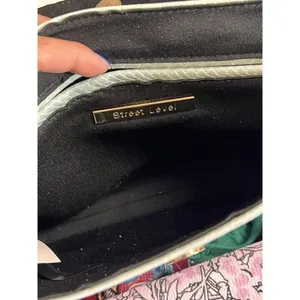 Anthropologie Street Level Real Suede Bag Purse Mint/Menth Designer Professional thumbnail 12