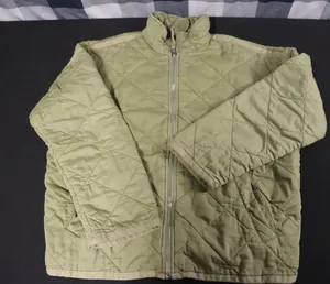 Gap Quilted Cotton Bomber Jacket Tan Sage Green Size Large thumbnail 1