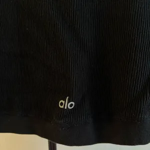 Alo Black Ribbed Top thumbnail 4
