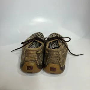 Twisted X cheetah print driving Mocs leather animal print women’s size 8.5‎ thumbnail 5