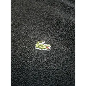 Lacoste Jacket Womens Size 40 Black Fleece Full Zip Embroidered Logo Gator thumbnail 2