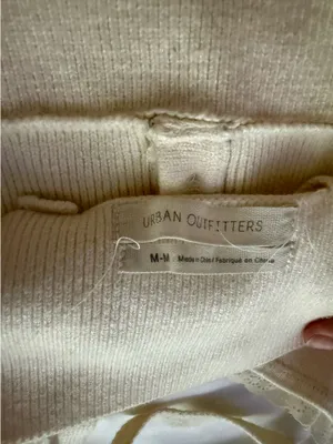 Urban Outfitters Top Cropped Cream thumbnail 3