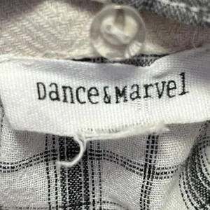 Dance & Marvel White Cream Linen Plaid Checkered Fringe Hooded Coat Jacket S thumbnail 4