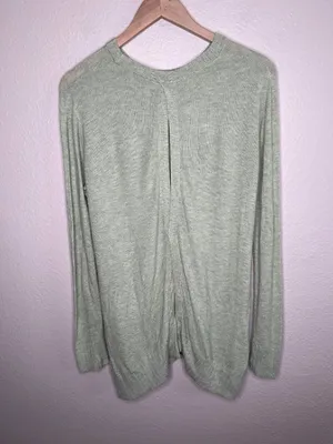 Lululemon Green Knit Sincerely Yours Sweater 8 thumbnail 6