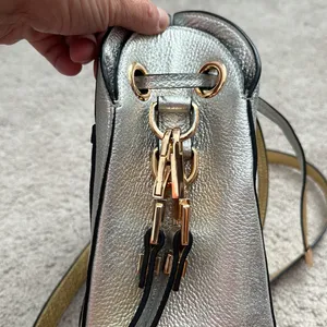 Cute , small metallic bucket purse -made in Italy thumbnail 5