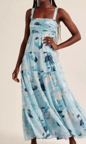 Abercrombie Midi Dress Floral thumbnail 1