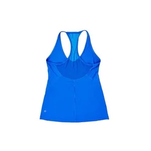 Lululemon Wild And Free Tank Top Bright Shocking Blue Mesh Back‎ Size 6 thumbnail 5