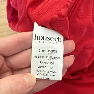 House of CB Corset Gown Long Sleeves Everly Size XS (Cup D-E) Red thumbnail 8
