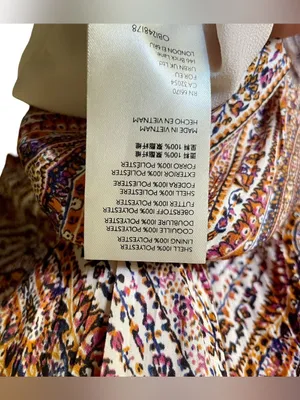 Anthropologie Sabia Flounced Printed V-Neck Long Sleeve Tunic Dress thumbnail 5