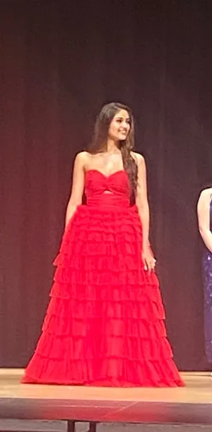 Camille La Vie Red prom / pageant dress thumbnail 2