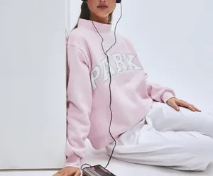 PARKE fleece mockneck sweatshirt in sprinkle - L/XL thumbnail 2