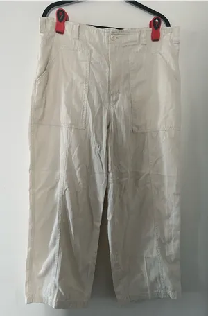 Universal Threads Cream Beige Baggy Utility Pants Large Hiking Outdoors Gorpcore thumbnail 1