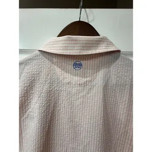 Renwick Sport Pink Stripe Seersucker Court Dress Large Tennis Preppy Coastal thumbnail 7