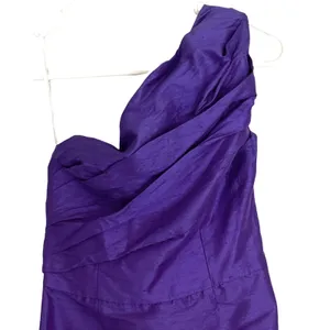 Vintage Watters & Watters Silk Dress Size 6 One Shoulder Purple Formal Cocktail thumbnail 5