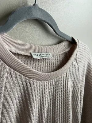 Paper Crane Waffle Knit Cropped Long sleeve thumbnail 2