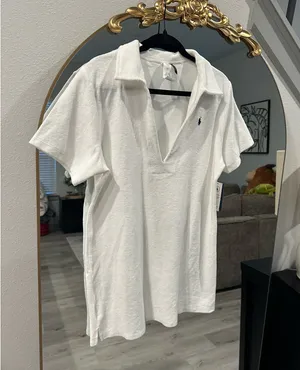 Polo Ralph Lauren White Terry Cloth Dress thumbnail 4