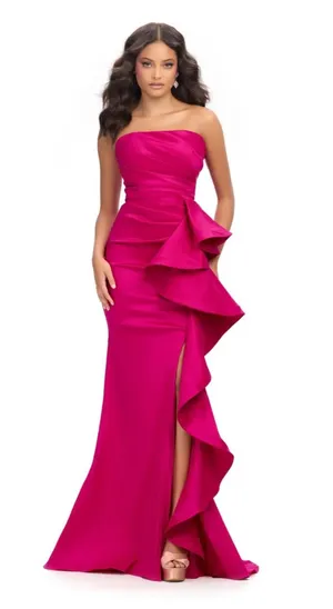 Ashley Lauren Prom Dress pink thumbnail 1