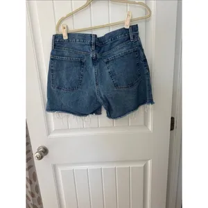 Old Navy Light Blue Distressed Denim Shorts thumbnail 2