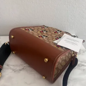 Disney X Coach Dempsey Tote 22 In Signature Jacquard With Mickey Mouse cm199 thumbnail 4