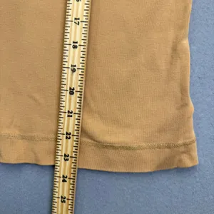 Lauren Ralph Lauren Tan Long Sleeve Shirt Zipper Shoulder Elbow‎ Patches XL thumbnail 4