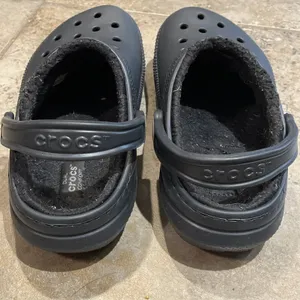 CROCS Black Classic Lined Clog Shoes Unisex Size M6 W7 203591 thumbnail 6