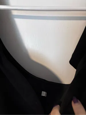 David's Bridal Black One-Shoulder Ruffle Sheath Dress thumbnail 2