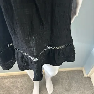 SeaFolly Black Swim Coverup or summer Dress, size small, NWOT thumbnail 4