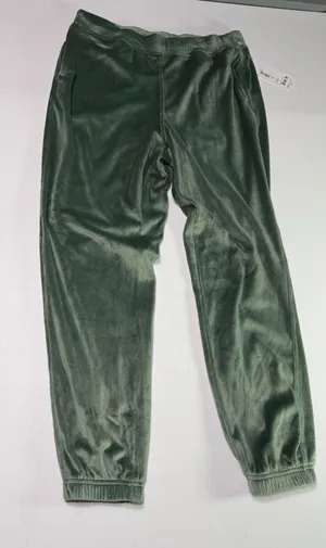 Yogalicious Lux Double Butter Hannah Velvet Velour Joggers in Sage Green Medium thumbnail 1