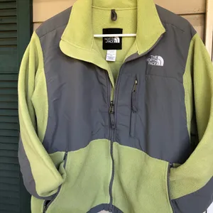 Green and gray the north face Denali Coat thumbnail 6