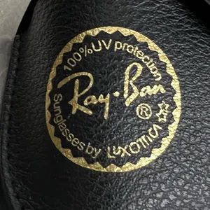 Authentic RayBan Leather Case ONLY -Black with Cleaning Cloth - NWOT thumbnail 2