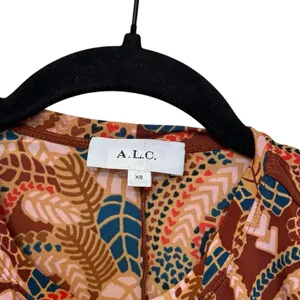 A.L.C Ginger Combo Paisley Maryn Mini Dress Size XS thumbnail 3