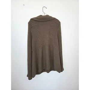 Calvin Klein Olive Green Knit Cardigan Sweater Ribbed Cozy Preppy Academia Large thumbnail 6